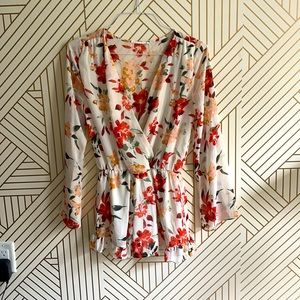Honey Punch Floral Romper (small)